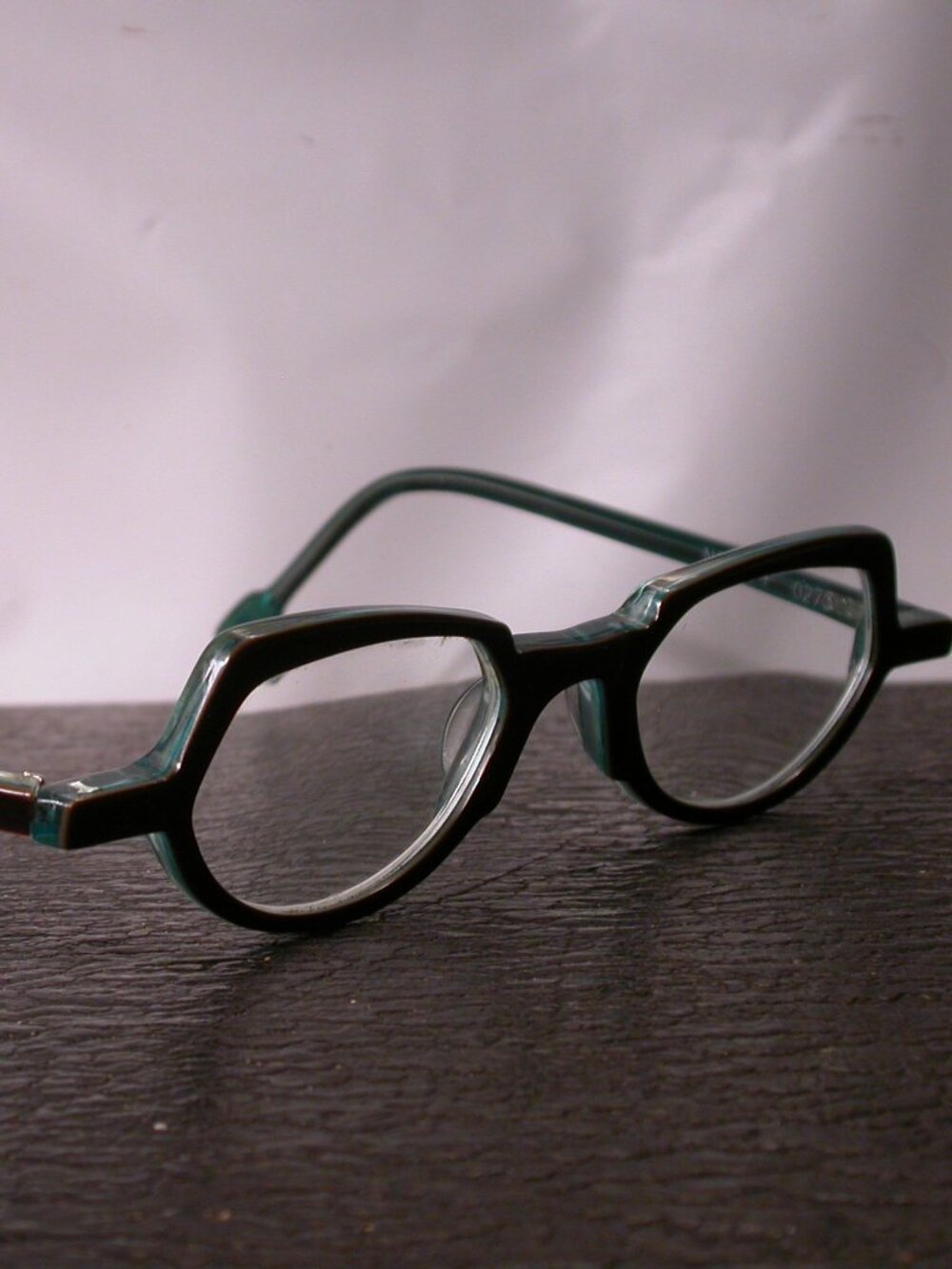 Authentic Anne et Valentin Lunettes Amber Green Eyeglasses Made in France